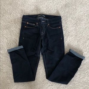 Express ankle skinny jeans dark wash
